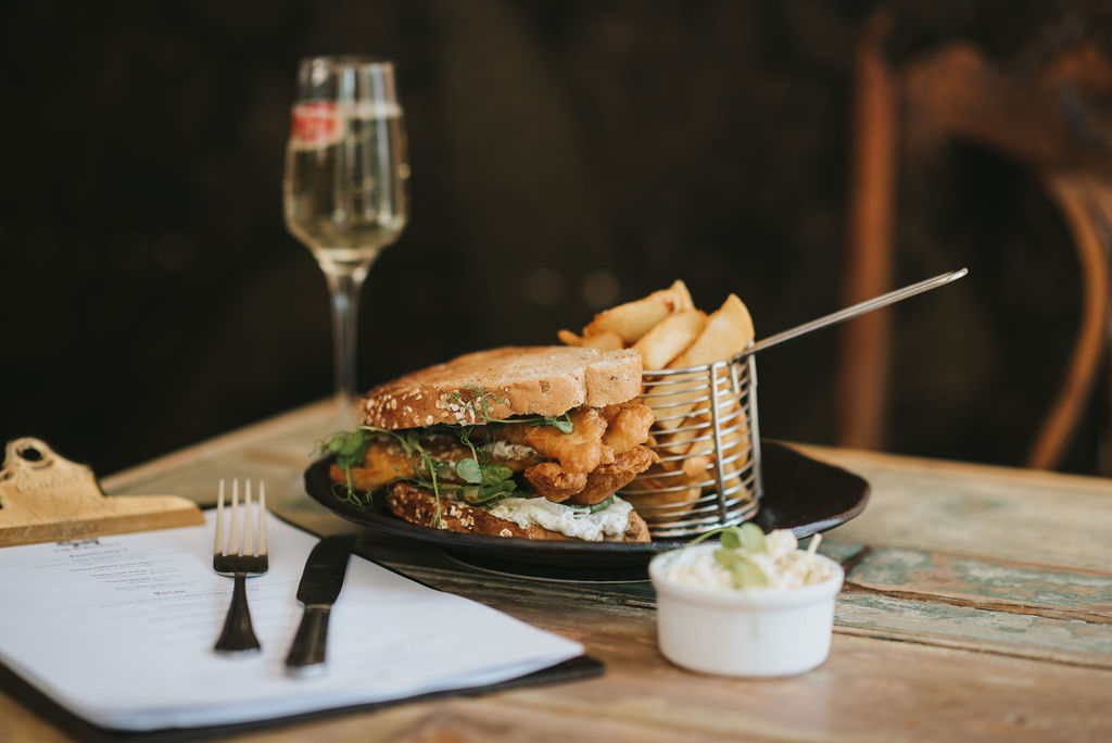 Fish Finger Sandwich at Healing Manor the Pig & Whistle lunch menu